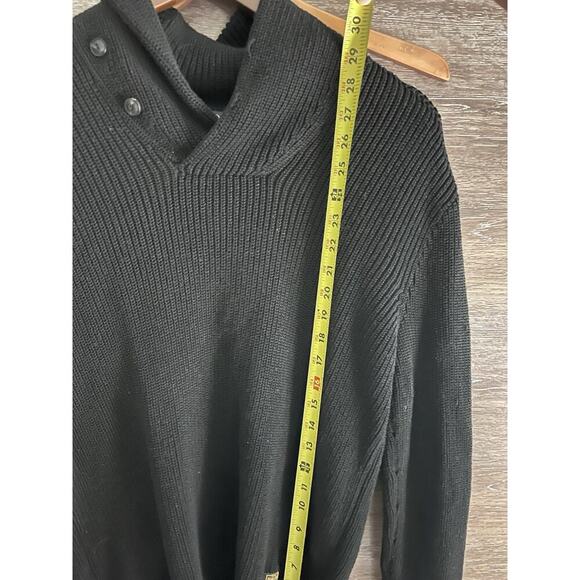 Polo By Ralph Lauren Men’s Navy Blue Sweater Size Small Cotton High Neck Preppy - Picture 4 of 7